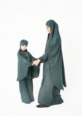 The Matchi- Matchi Jilbab set – “Dark Green velvet”