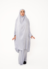 The Jilbab dress – “Silver grey velvet”