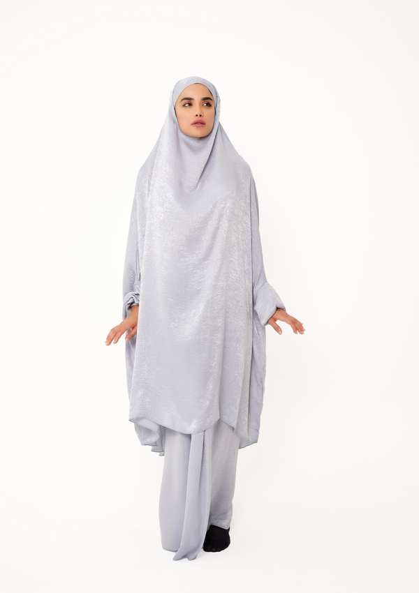 The Jilbab dress – “Silver grey velvet”