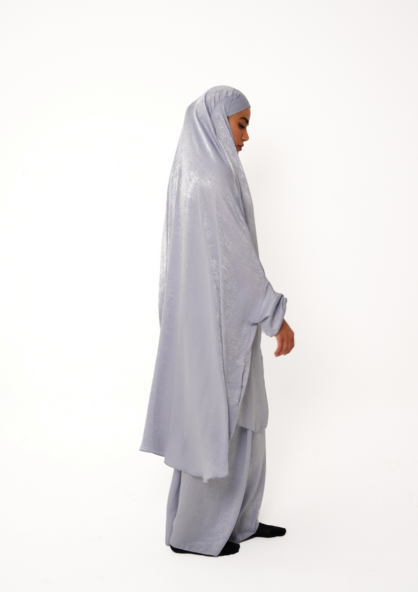 The Jilbab dress – “Silver grey velvet”