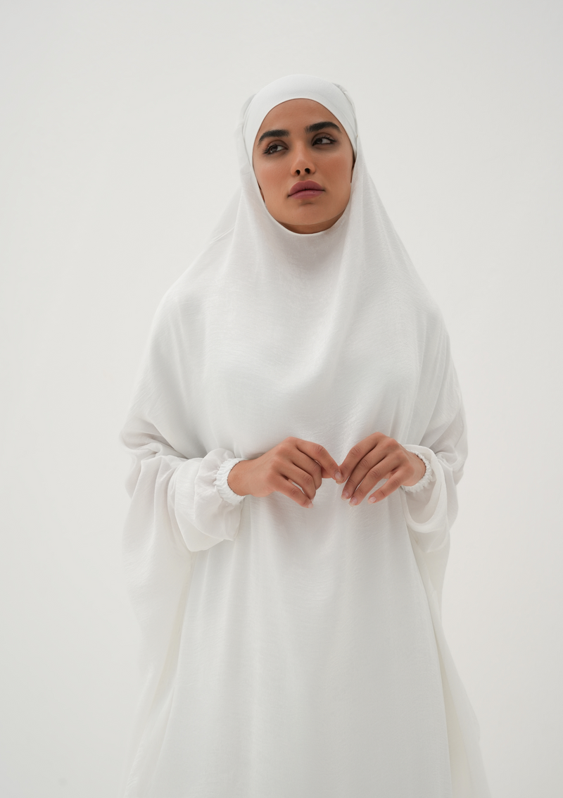 The Jilbab dress – “Pure White velvet”