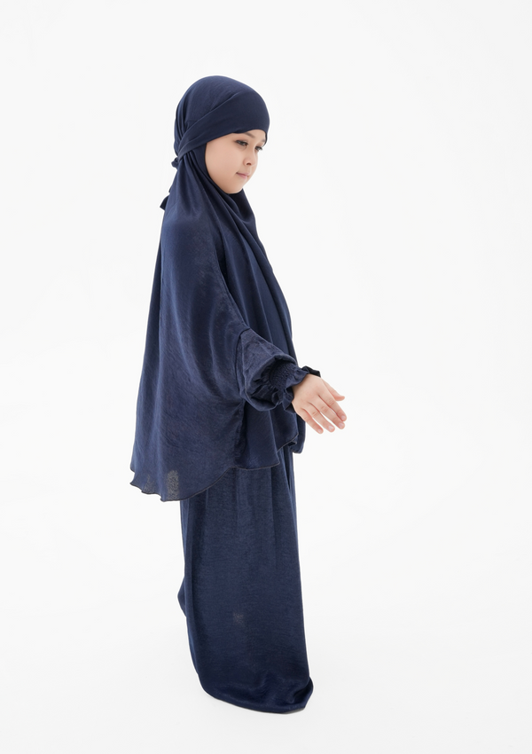 The Mini Jilbab Dress – “Navy Blue velvet”