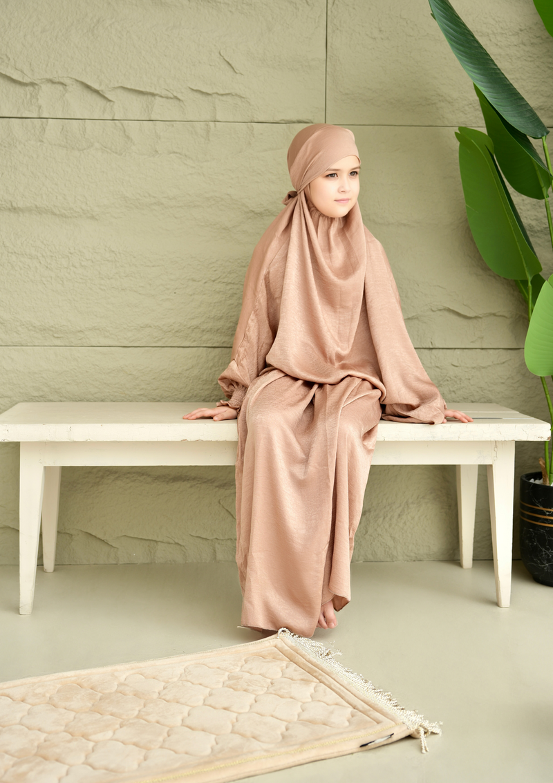 The Mini Jilbab Dress – “Honey velvet”