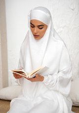 The Jilbab dress – “Pure White velvet”