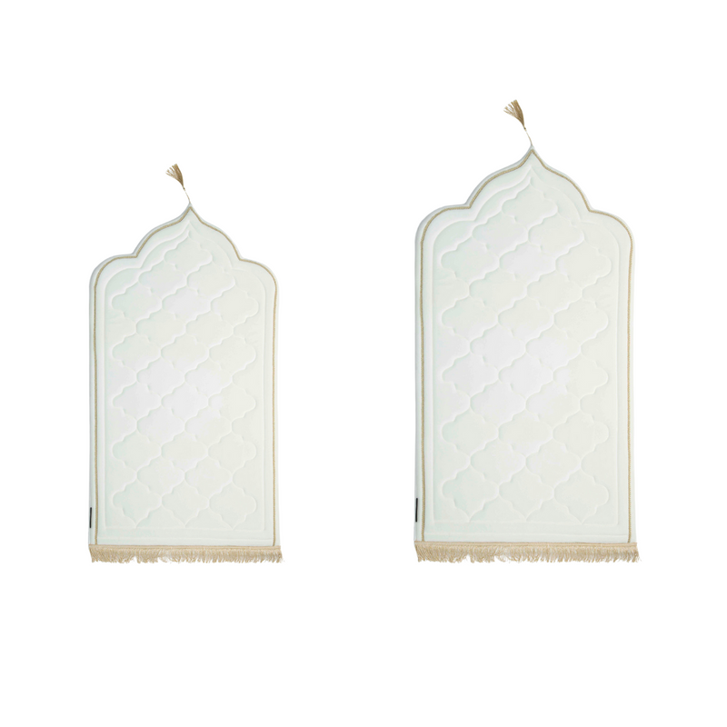 Matchi-Matchi velvet prayer mat - White