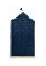 Prayer Dress set + Velvet Prayer Mat - Navy Blue