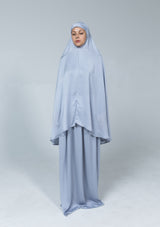 Khimar Suit - Silver Grey