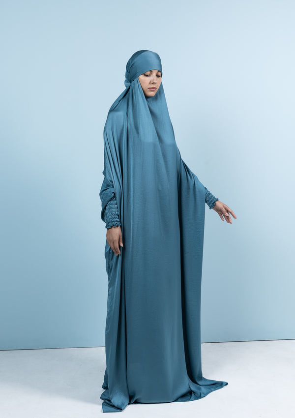 The French Jilbab Dress - Ice queen blue