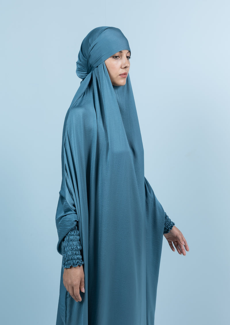 The French Jilbab Dress - Ice queen blue