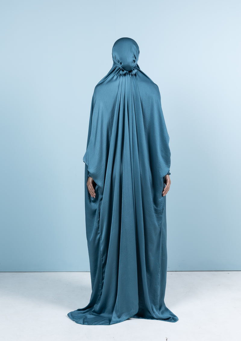 The French Jilbab Dress - Ice queen blue