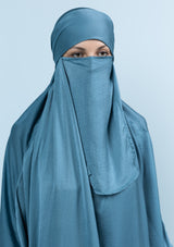 The French Jilbab Dress - Ice queen blue