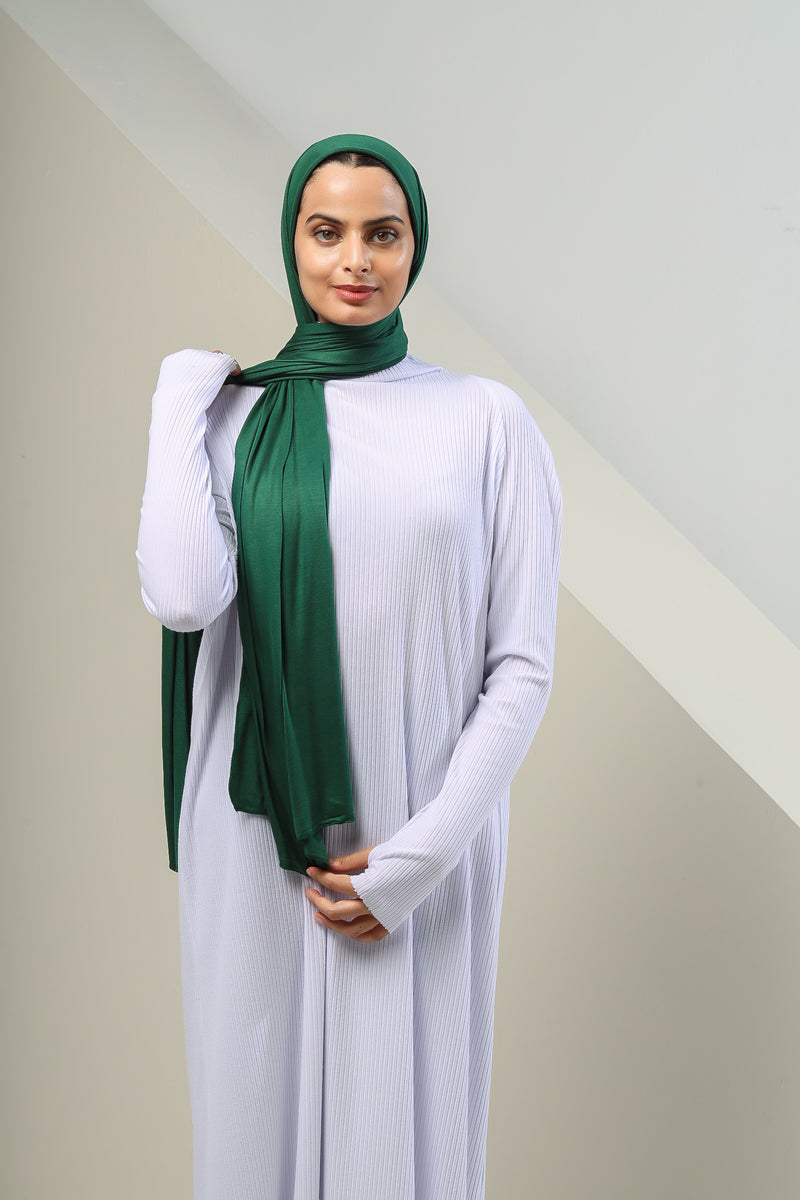 Cotton Instant Hijab - Hollywood Green