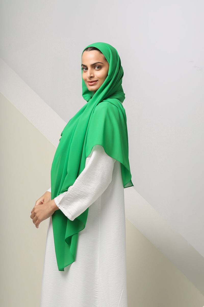 Emirati Instant Hijab - Evergreen